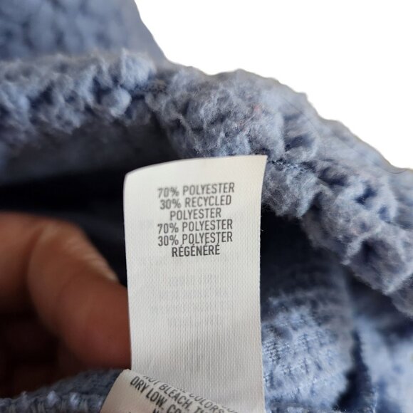 Aerie Blue Sherpa Quarter-Zip Sweatshirt - Picture 7 of 10